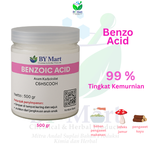 BY KIMIA & HERBAL - Benzoic Acid / Asam Benzoat / Asam Benzenecarboxylic