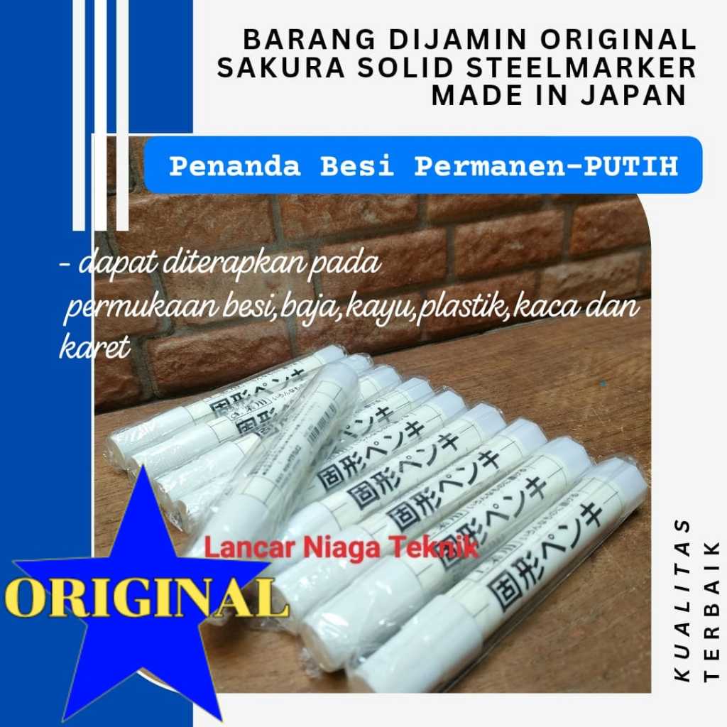 

Spidol Solid Steel Marker Sakura Original - PUTIH