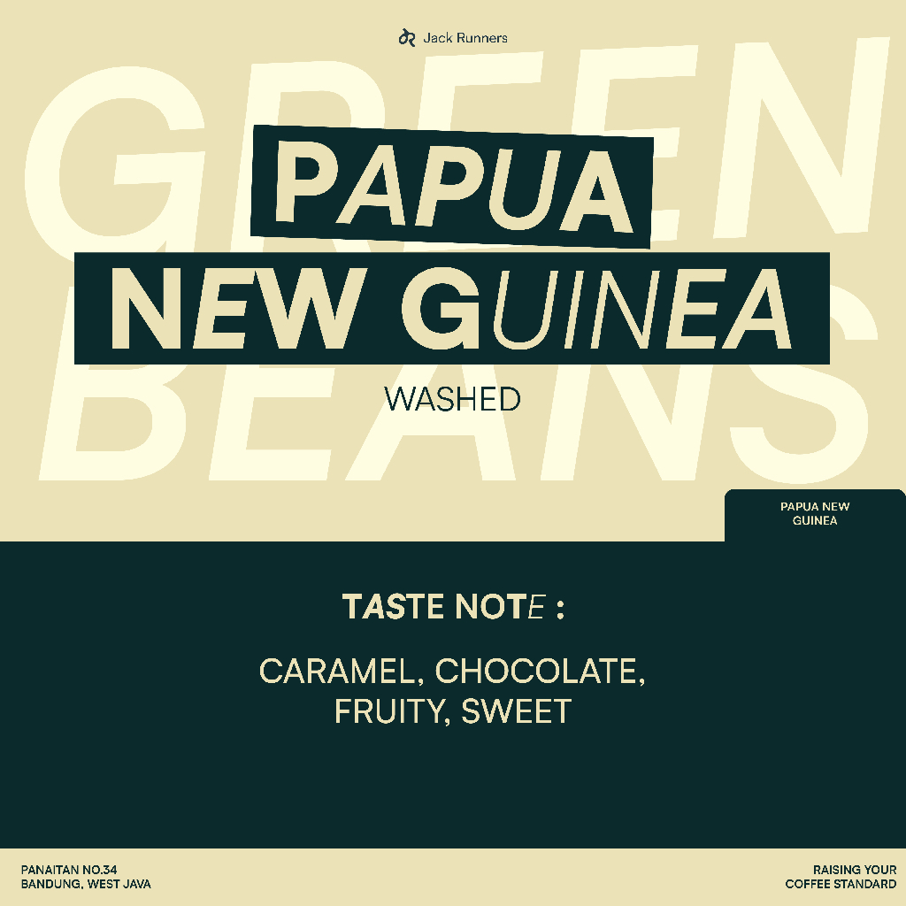 

JACK RUNNERS ROASTERY - PAPUA NEW GUINEA FULLWASHED - GREEN BEANS COFFEE