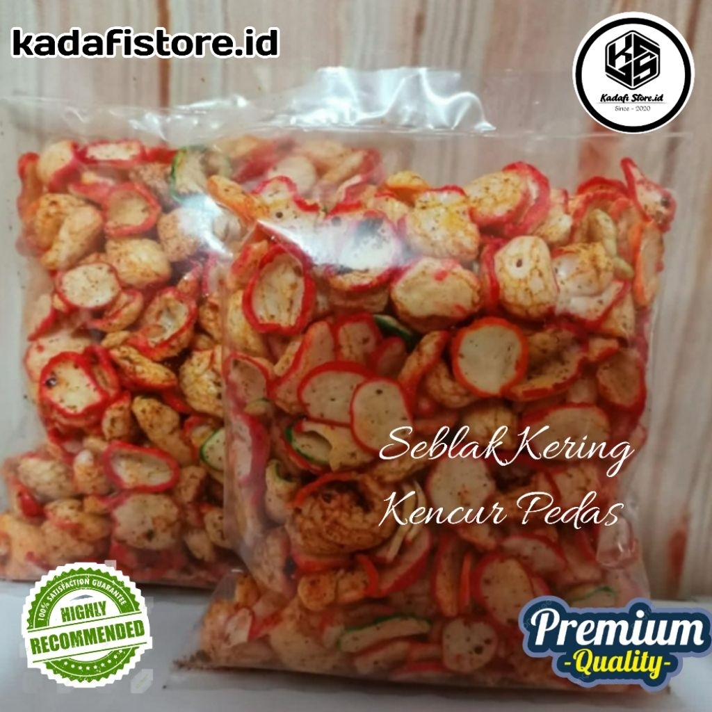 

( COD )1kg Seblak kering Pedas daun jeruk/Seblak bantet / krupuk seblak kering / krupuk seblak pedas daun jeruk.