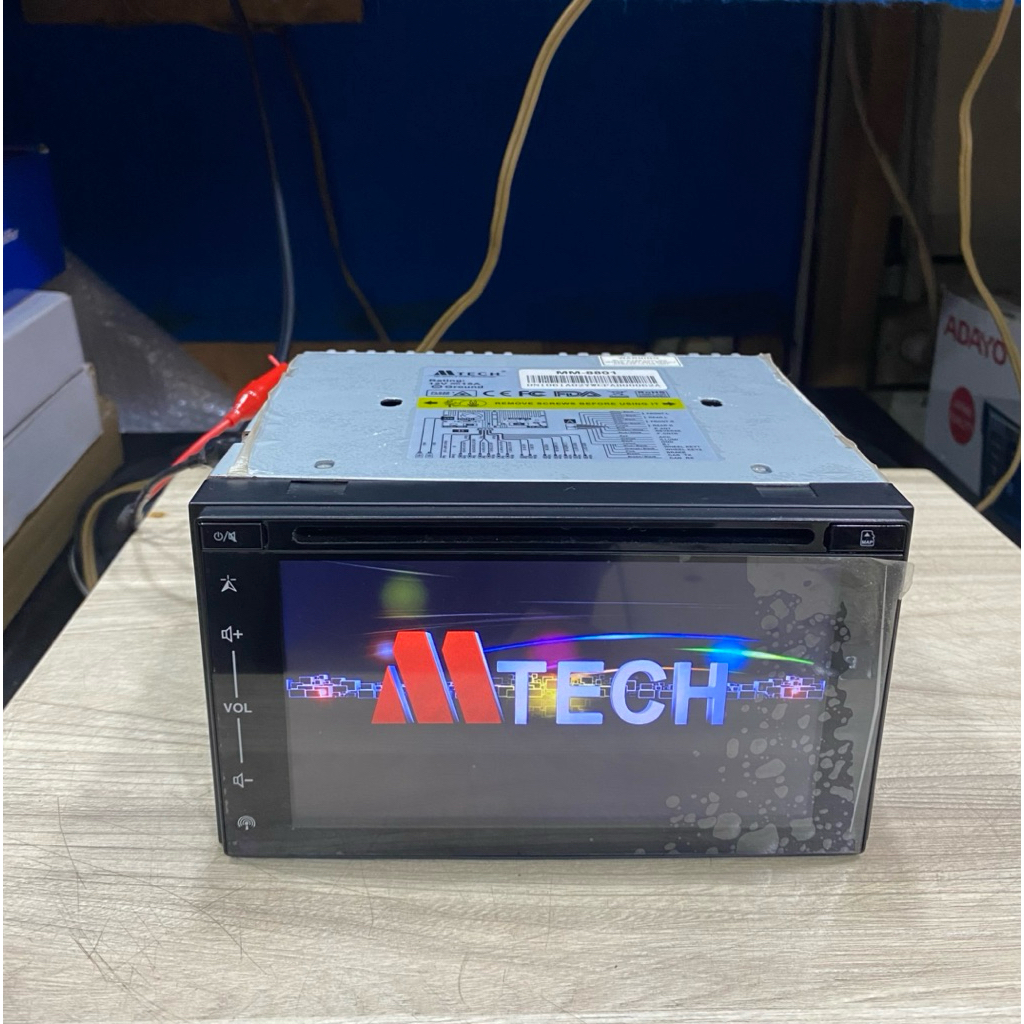 head unit double din merk M tech Bluetooth