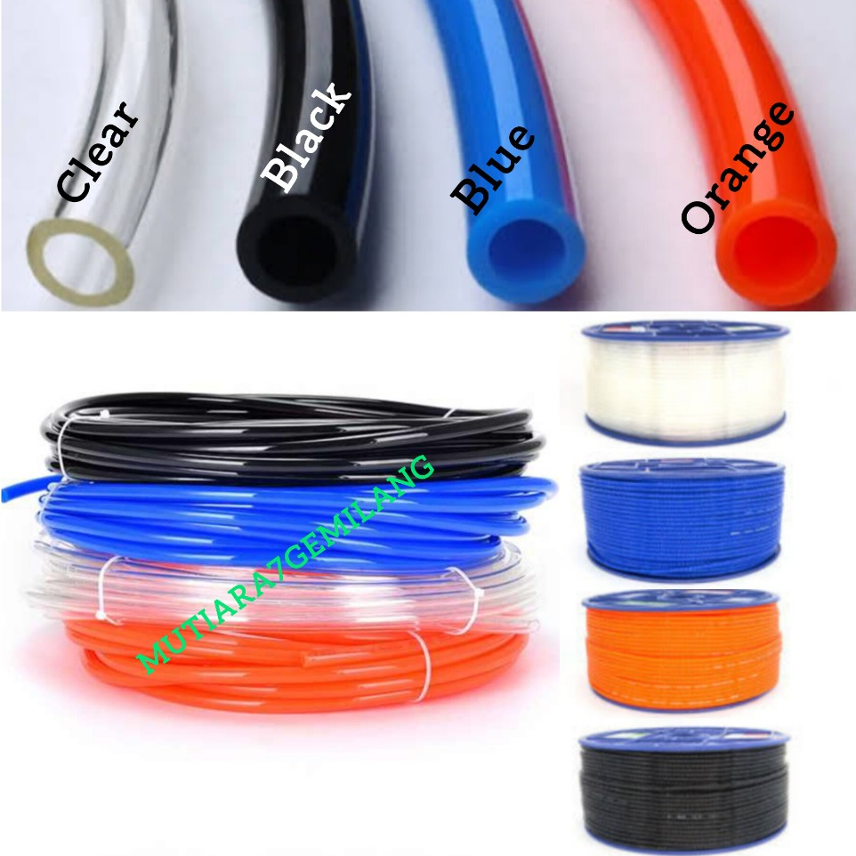 HOSE PU SELANG PU POLLYURETHANE SELANG ANGIN PU SELANG ANGIN POLYURETHANE PNEUMATIC SELANG PU NYLON