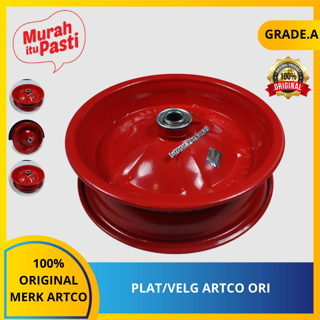 PLAT/VELG ARTCO ORI - velg gerobak artco / pelek angkong gerobak pasir. [A][#ACC ARTCO]