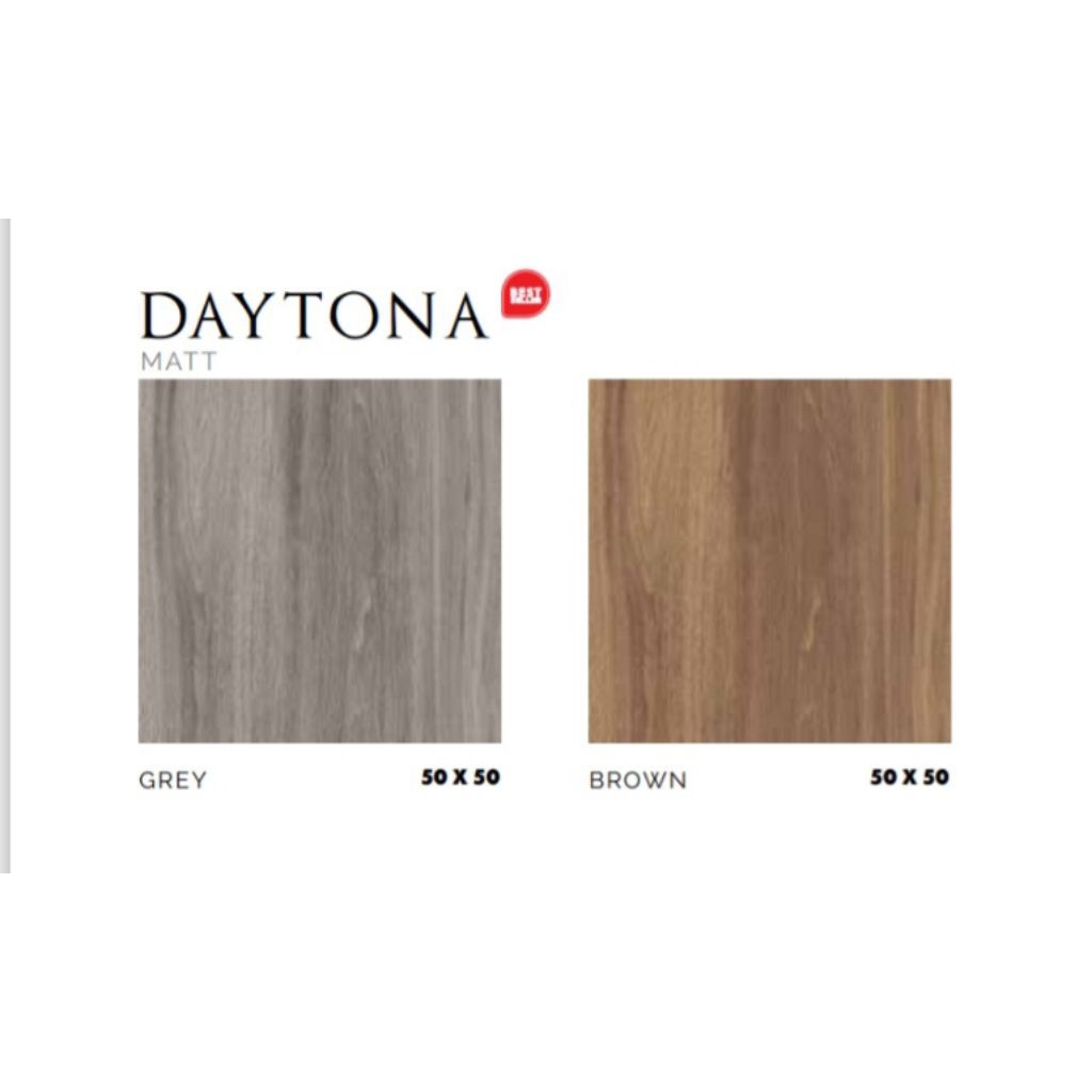KERAMIK MERK PLATINUM TIPE DAYTONA GREY BROWN UKURAN 50X50 WARNA ABU DAN COKLAT MOTIF CORAK KAYU PER