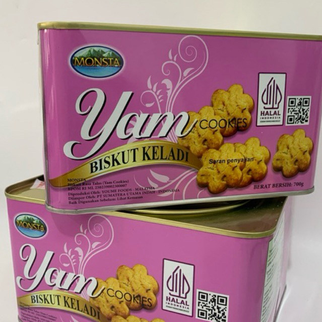 

Yam cookies biskuit keladi