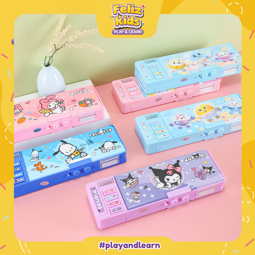 

[FELIZKIDS] [ATK47] Kotak Pensil Password Kulomi Sandi Tempat Pensil Boneka Lucu Berkapasitas Besar Tempat Pensil Lapis Ganda Multifungsi Rautan Pensil Pen