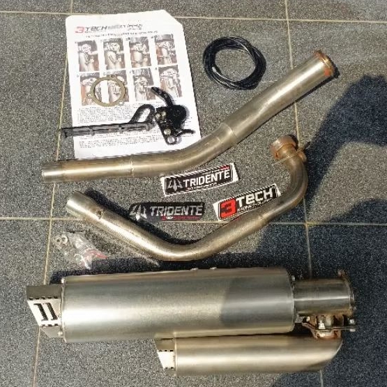 Knalpot GSX Tridente F23 Long 3tech  Fullsystem
