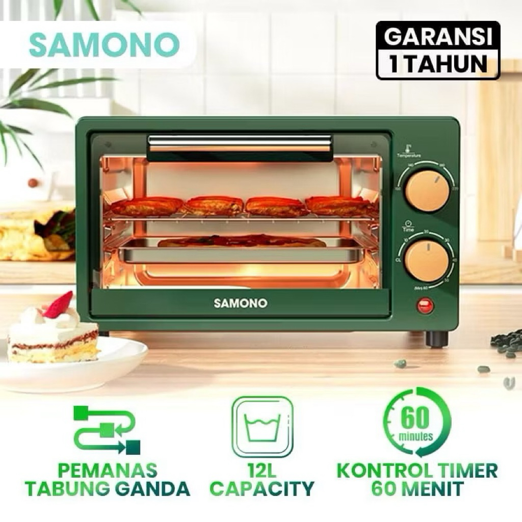 SAMONO - Elektrik Oven 12 Liter SW-EOG12 - Oven Listrik Mini