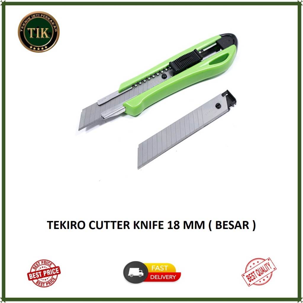 

Tekiro Pisau Cutter Besar 18 mm / Pisau Cutter Besar TEKIRO