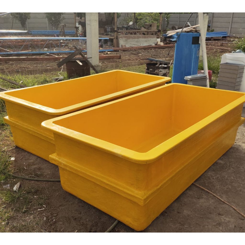 Bak Fibreglass / Kolam ikan Portable / kuat dan tahan lama