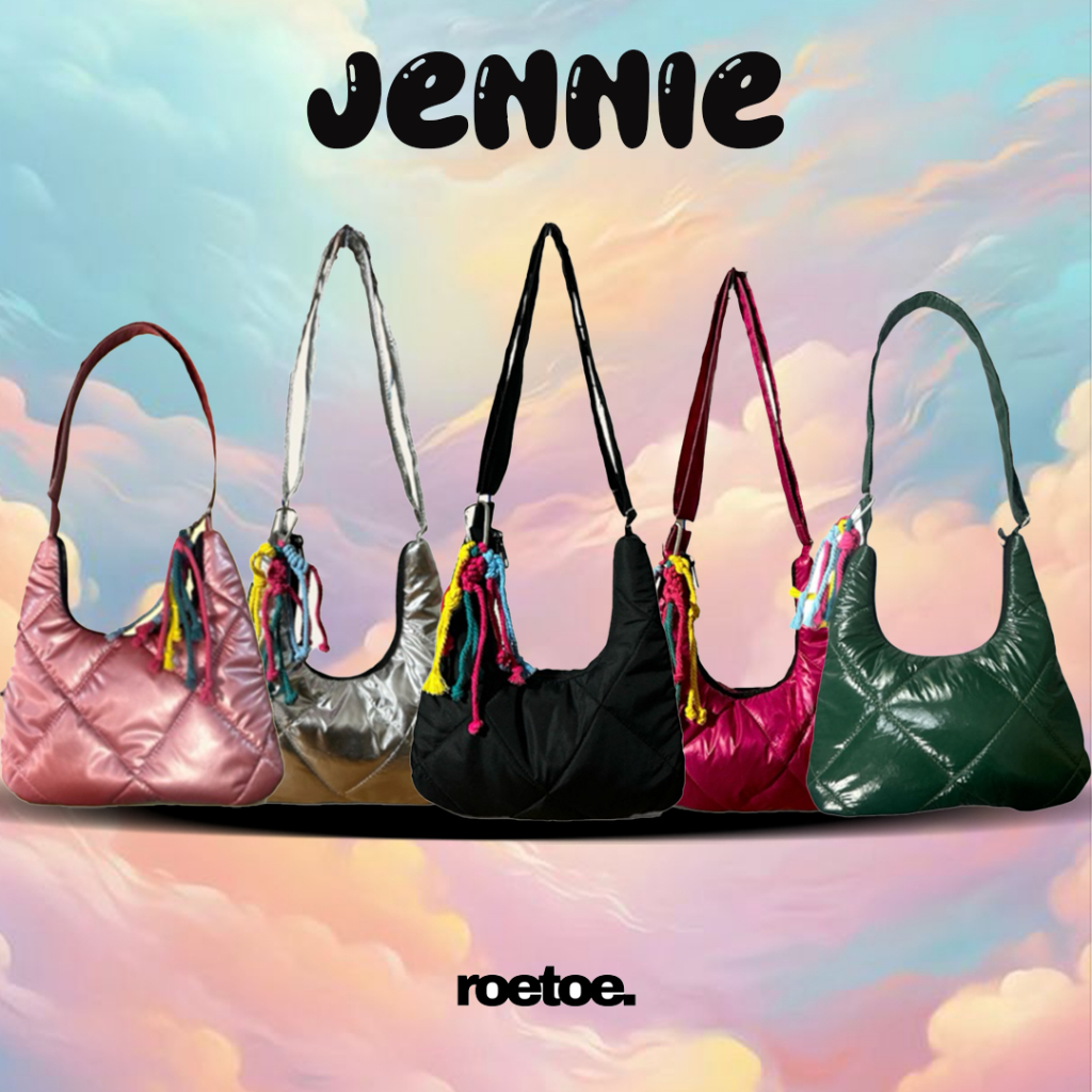 JENNIE 2in1 SLINGBAG | TAS SELEMPANG PUFFY | SLINGBAG KOREA / SHOULDER BAG | ROETOE OFFICIAL