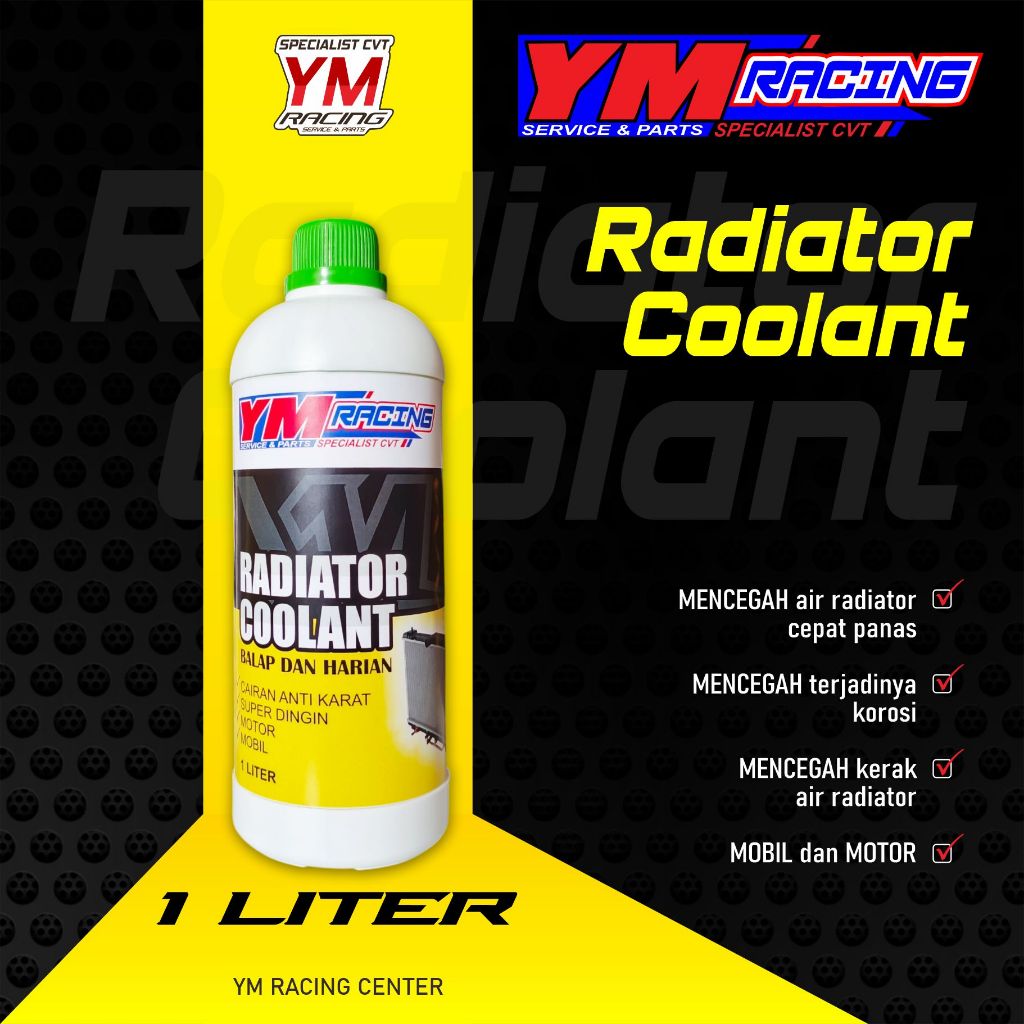 RADIATOR COOLANT 940ML - ANTIFREEZE + COOLANT / PENDINGIN RADIATOR / AIR COOLANT / AIR RADIATOR YM R