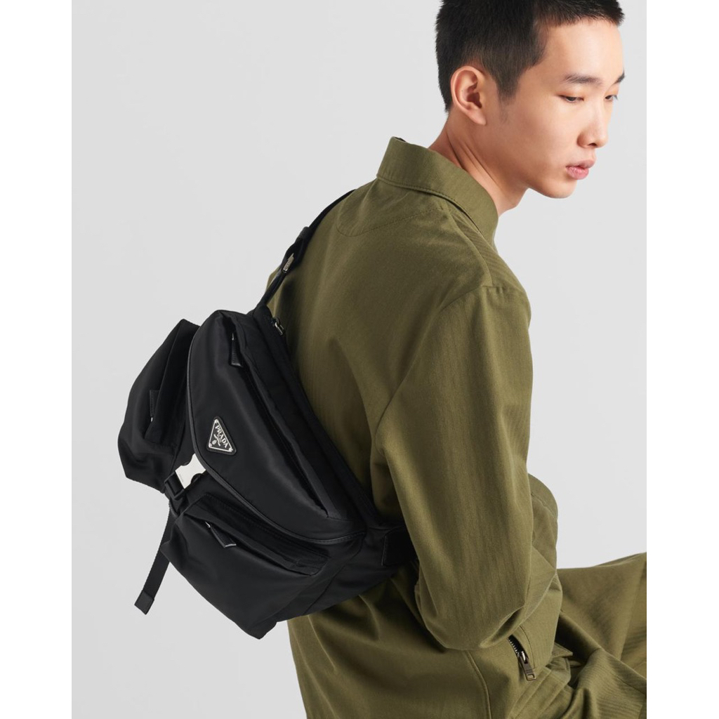 Tas Waistbag Re Nylon single Buckle tas dada pria import tas selempang pria tas waist bag pria