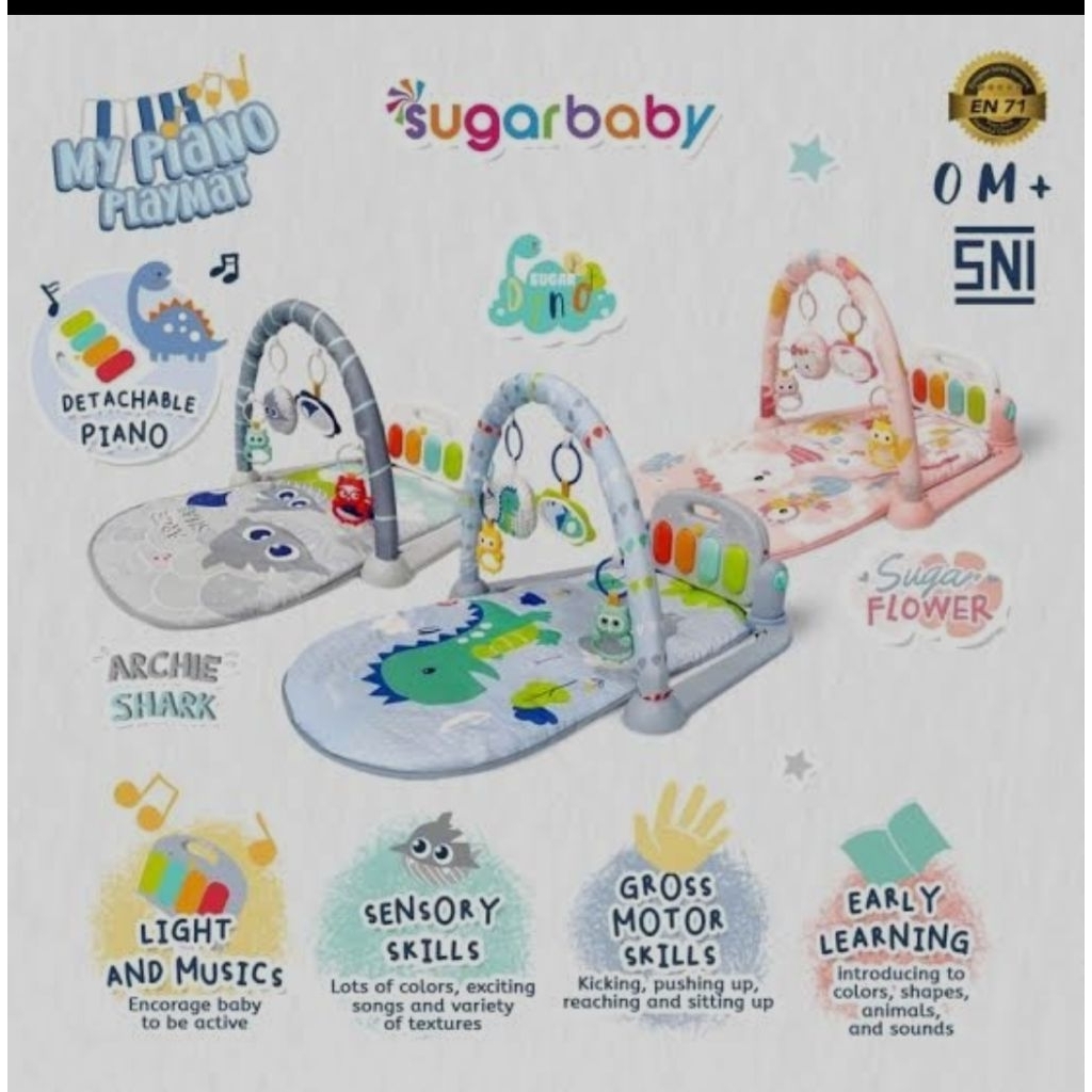 sugar baby piano playmat (Preloved)