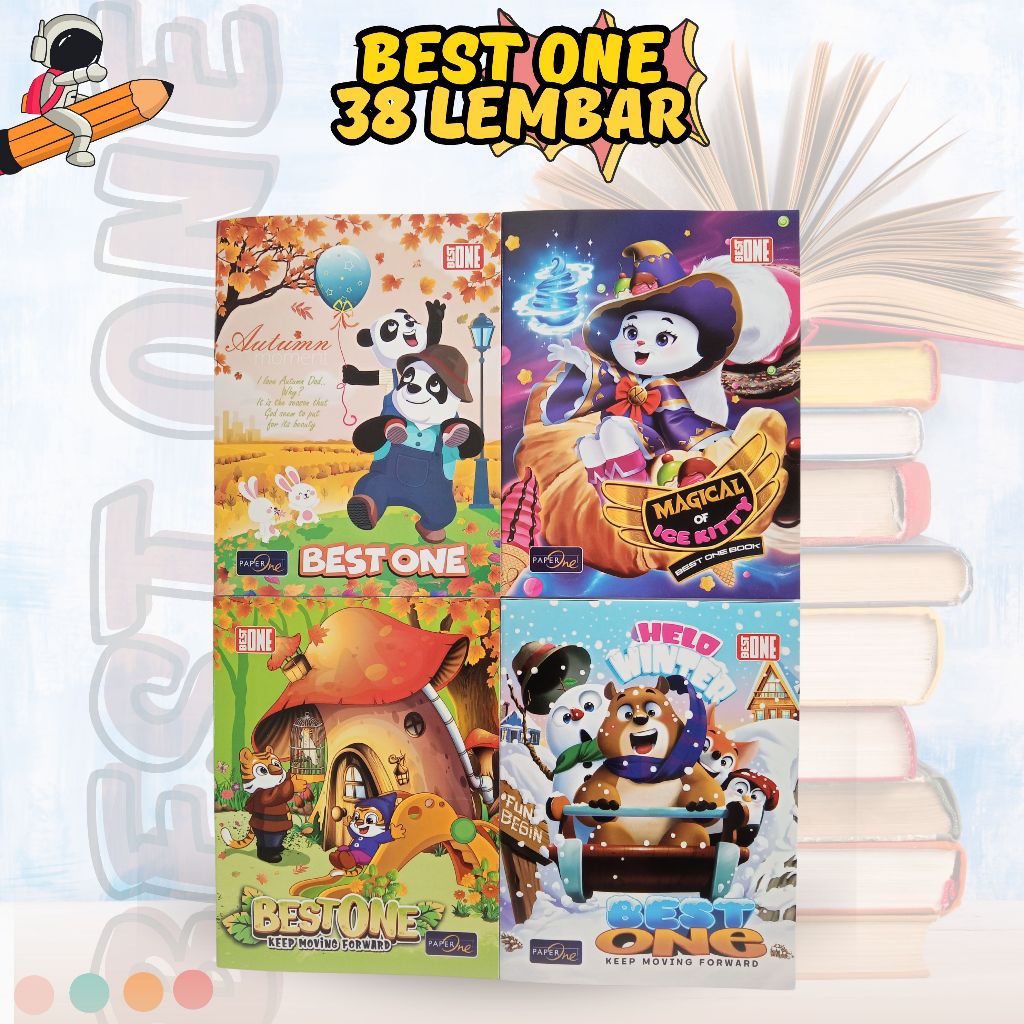 

Buku Tulis Kwarto BEST ONE 38 Lembar 1 Pack Isi 10 Buku