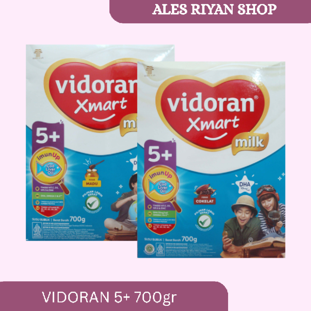 VIDORAN XMART 5+ SUSU FORMULA UNTUK ANAK 5 TAHUN KEATAS 700GR