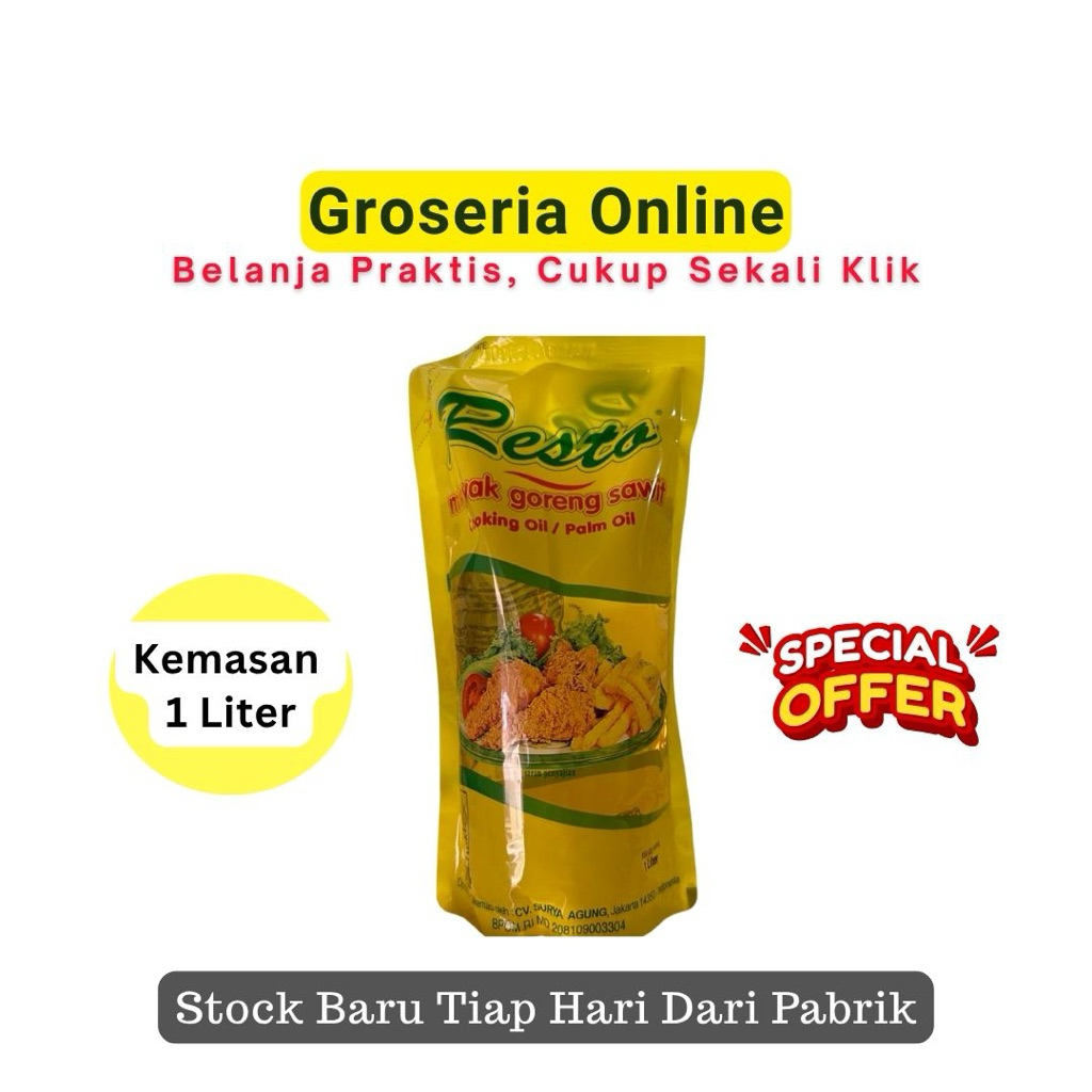 

Minyak Goreng Resto Kemasan 1 liter