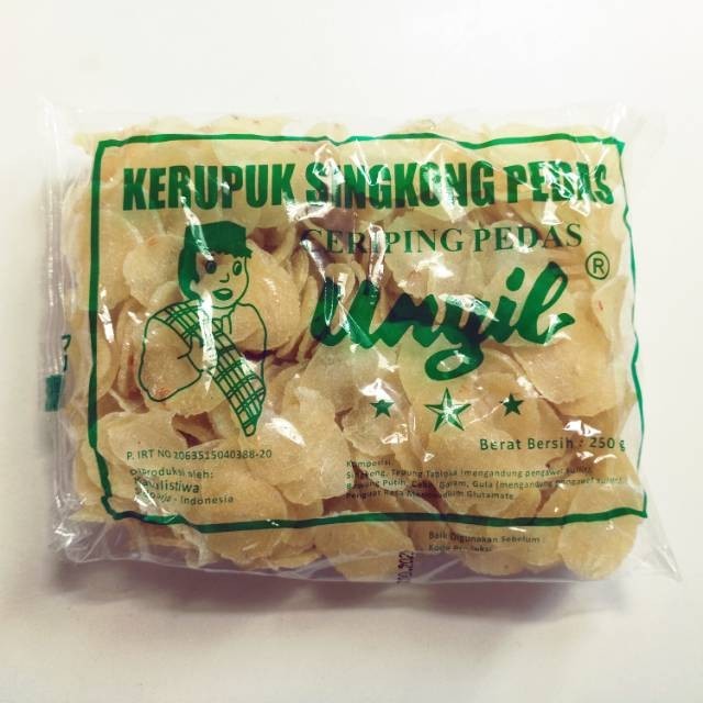 

KERUPUK SINGKONG PEDAS CERIPING UNYIL 250GRAM SIDOARJO