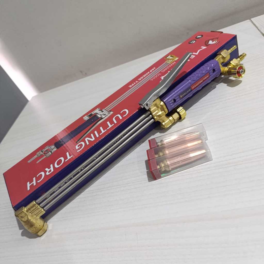 Cutting Torch STRONG-8 + Tip 3 Mata / Blender Las Potong ST8 LPG / Blender Strong 8 Set 3 Mata