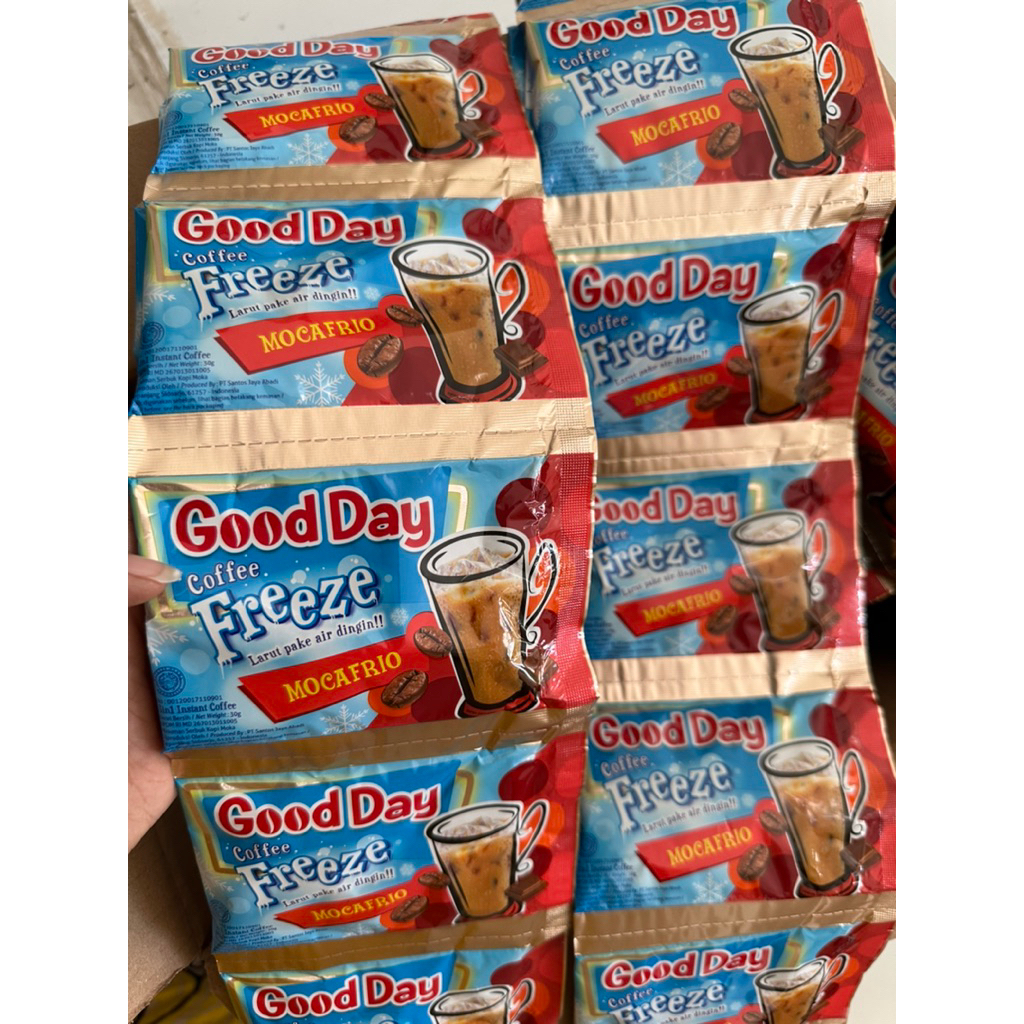 

Good Day Freeze Mocafrio 1renteng isi 10sachet ( 10 x 30gr )