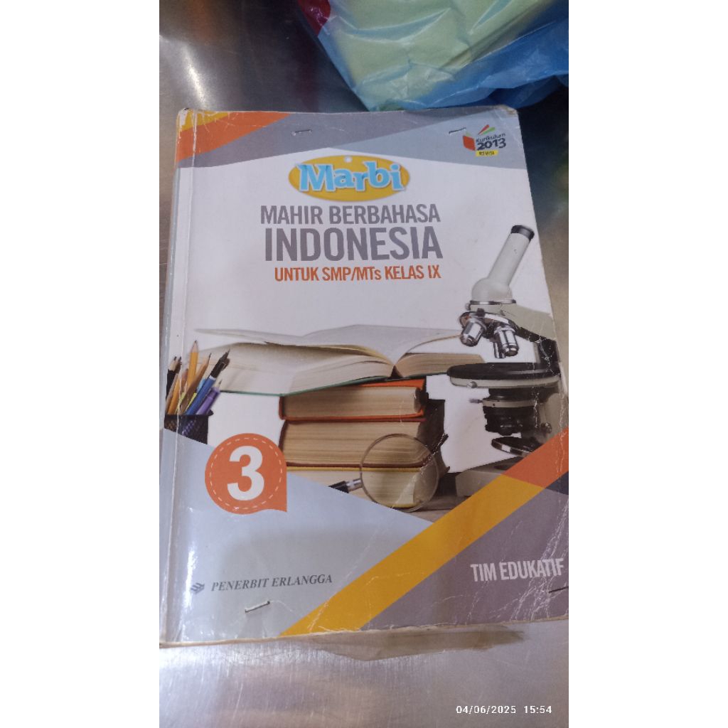 buku bekas bahasa indonesia kelas 9