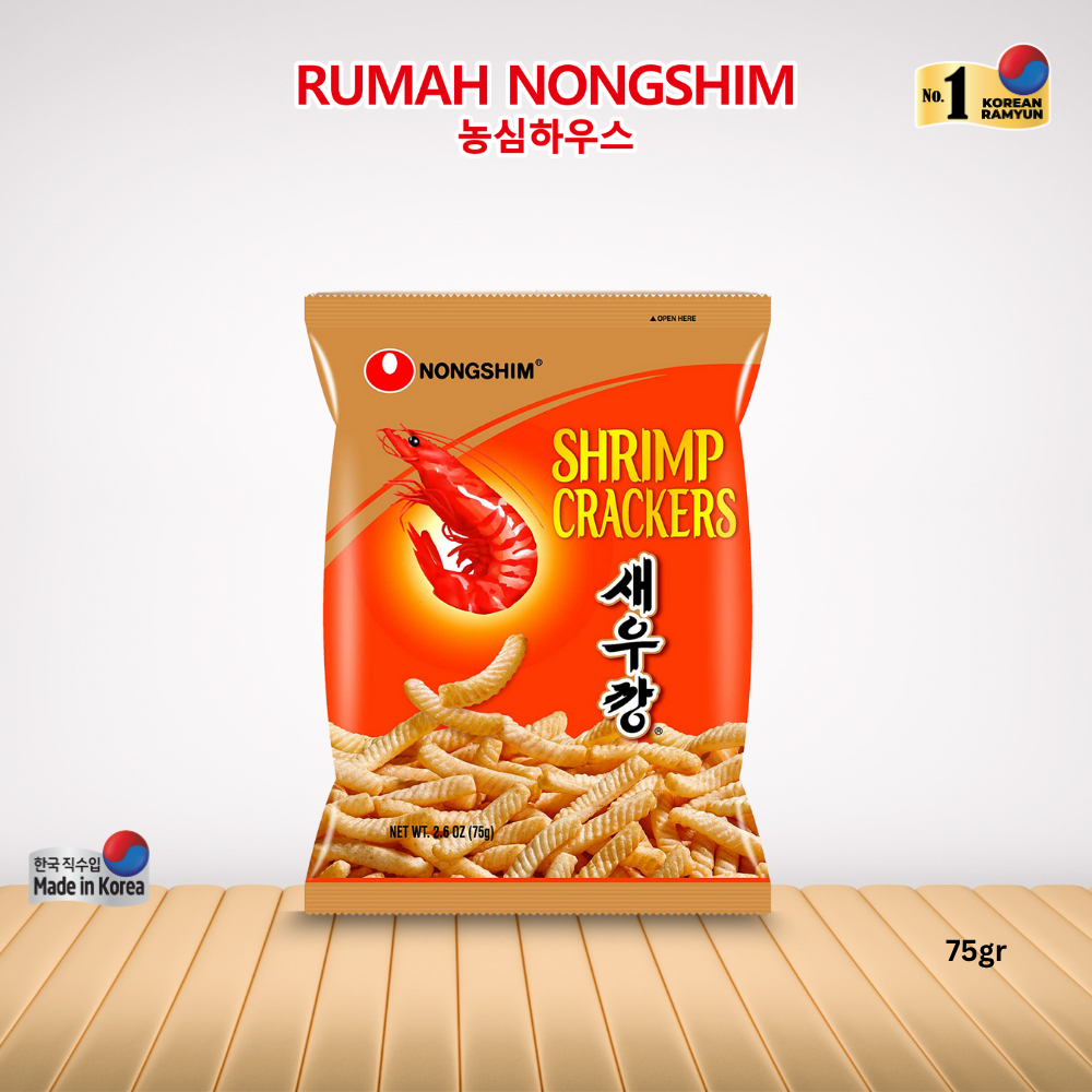 

Nongshim SHRIMP CRACKER 75 gram Snack Rasa Udang Asli dari Korea