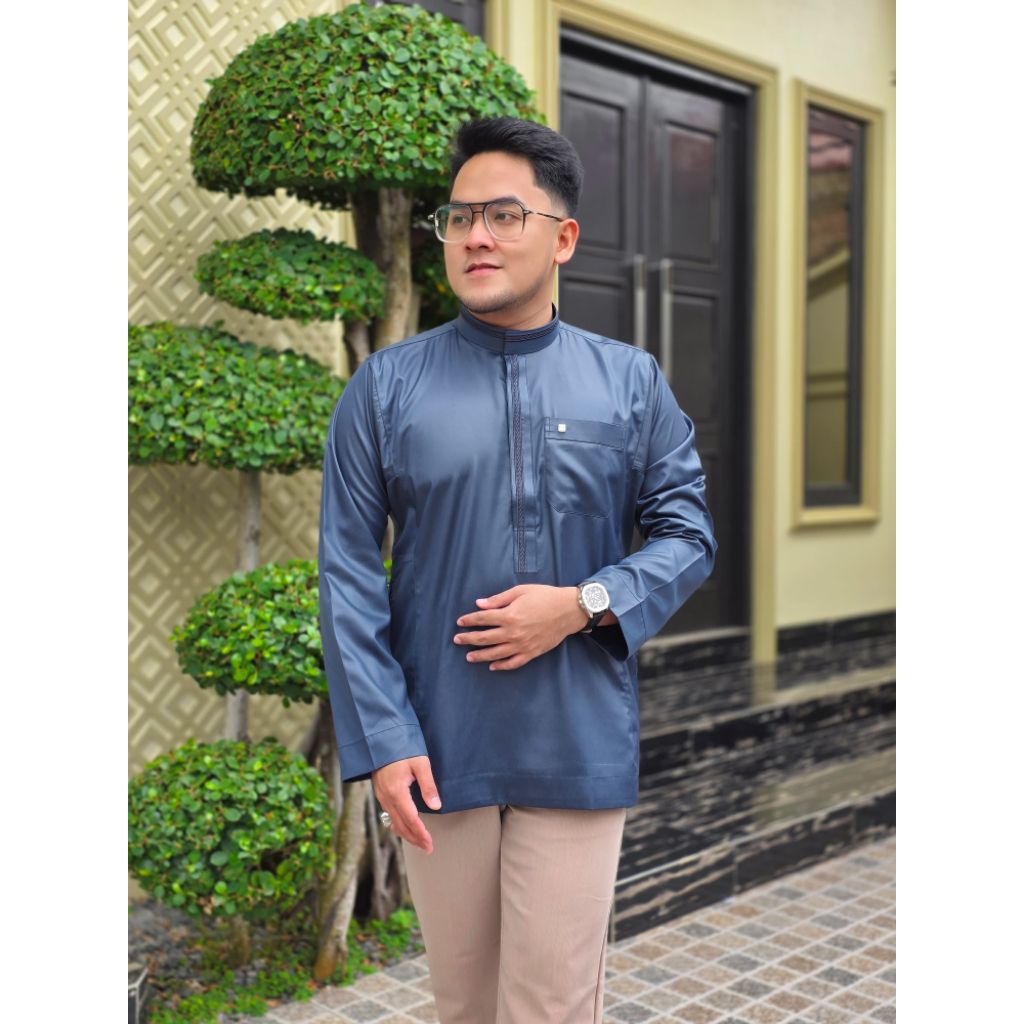 baju koko abi zidna bordir / koko saudi semi gamis bordir abi zidna