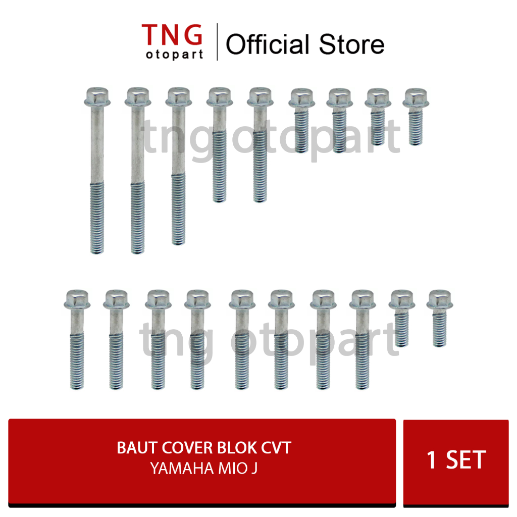Baut cover Blok Cvt Yamaha  Mio  J/ Baut Blok Left Side cover Yamaha  Mio J