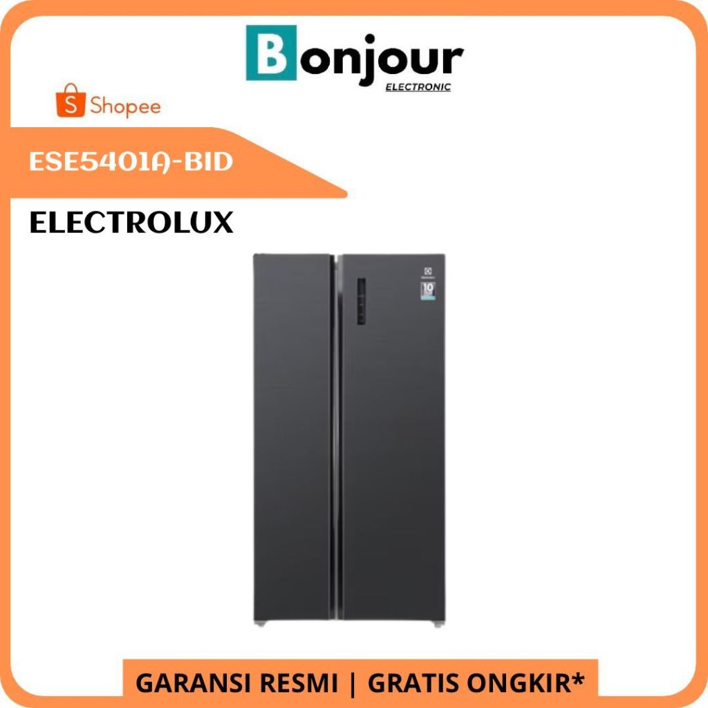 Kulkas 528 liter Electrolux ESE5401A-BID Side by Side 528L Kulkas Electrolux ESE 5401 A