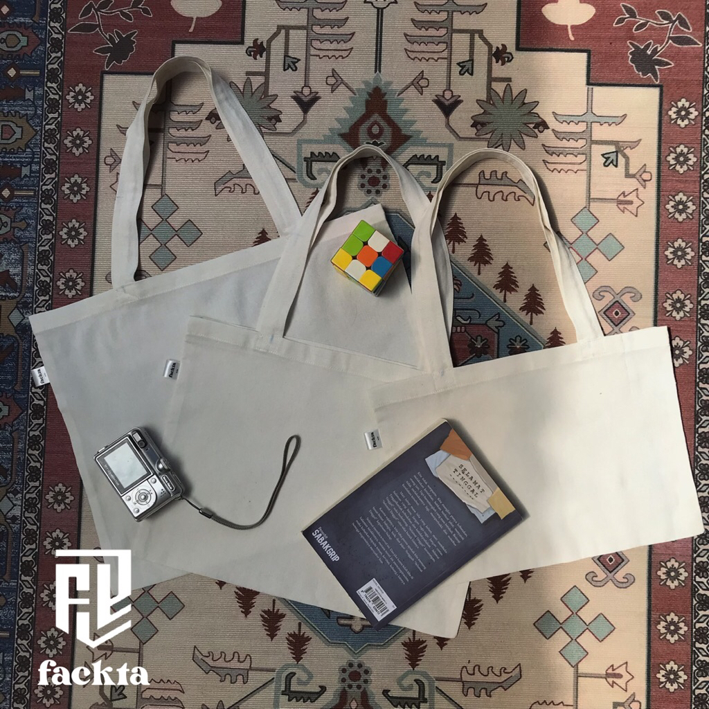 Diskon Fackta Totebag Polos Bahan Blacu Type Landscape Totebag Blacu Totebag Blacu Polos Totebag