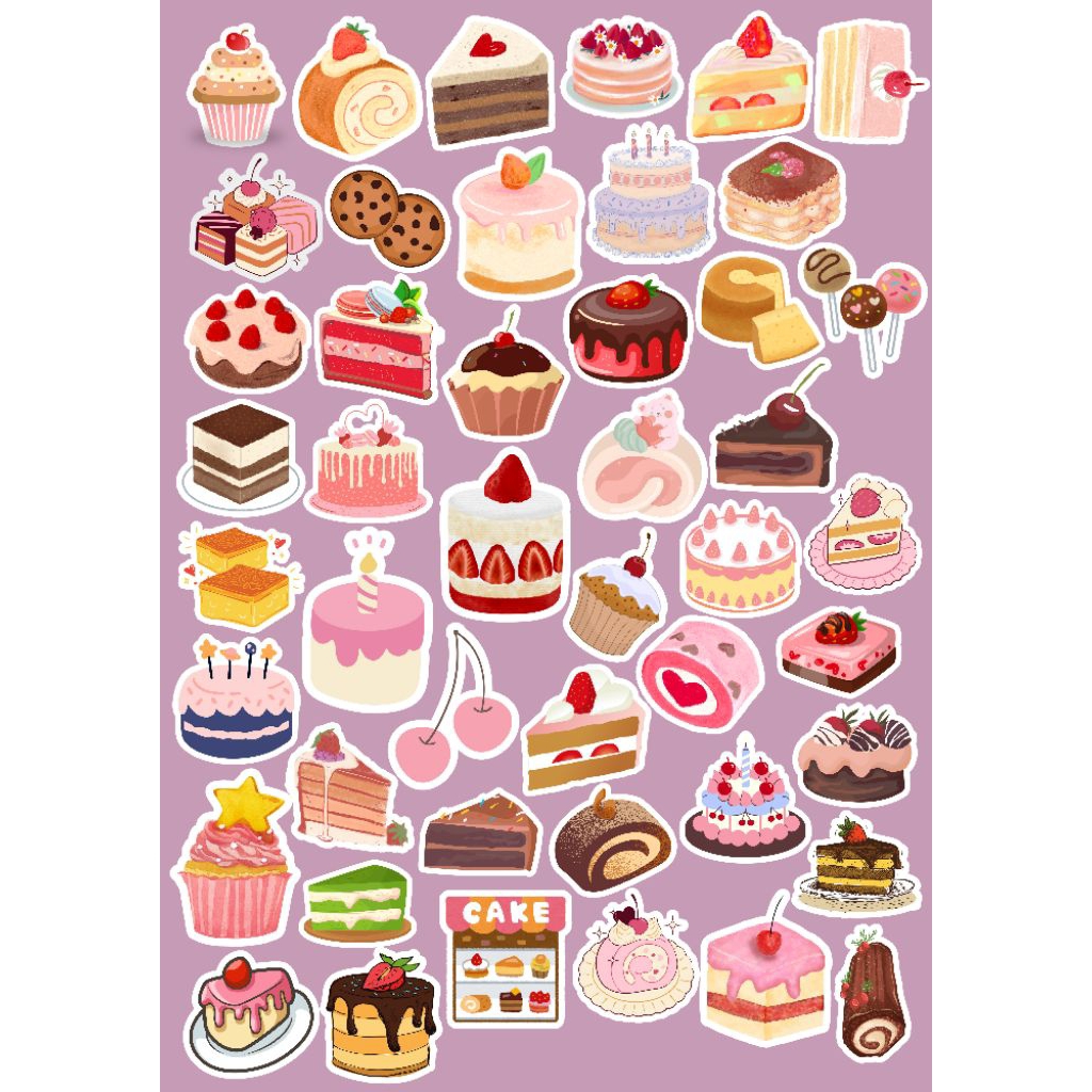 

Stiker Lucu Cake 46pcs