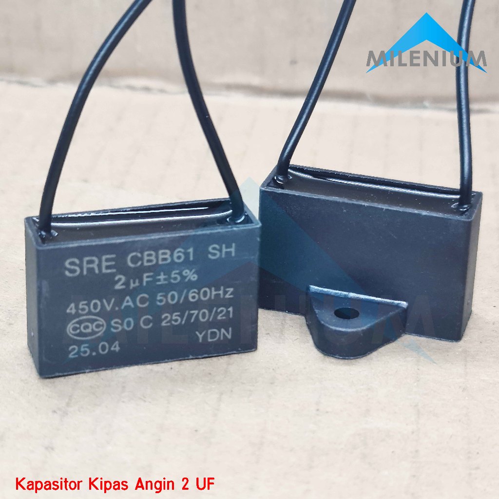 Kapasitor Kipas Angin 2 Mikro / Capasitor 2 UF / Kapasitor Maspion Advance TDS Sekai