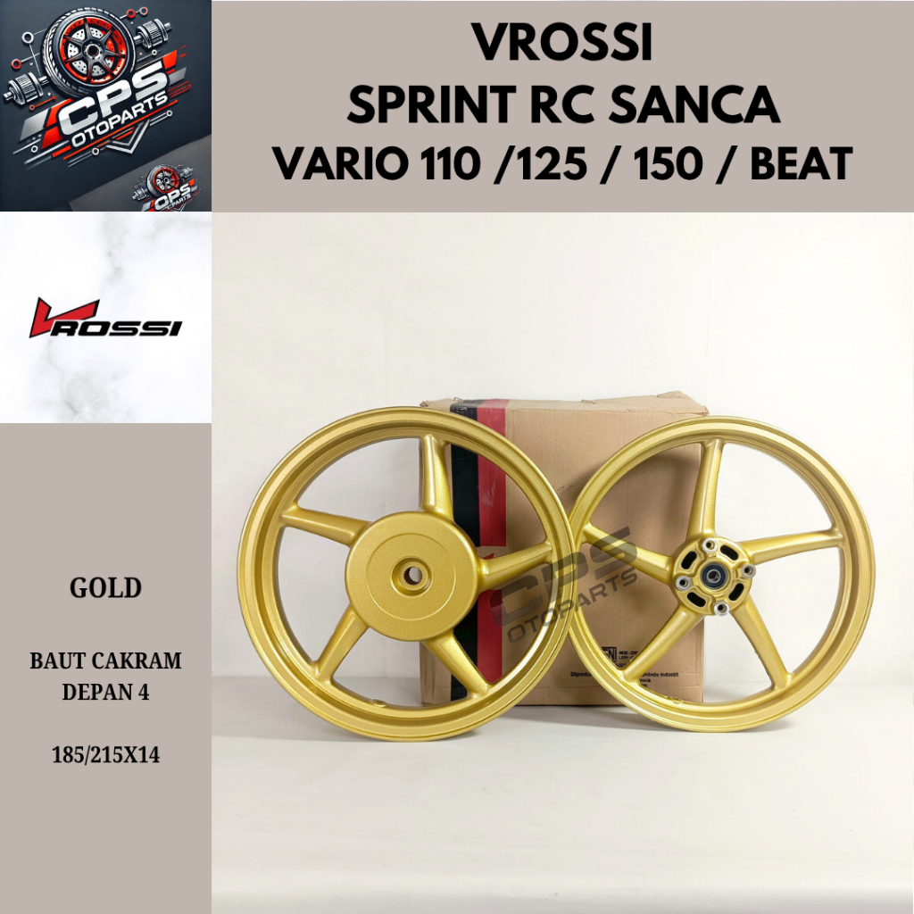 Vrossi Sprint RC Sanca Vario 110 / 125 / 150 / Beat Palang 5 Ring 14 / Ring 17