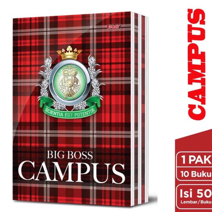 

KODE A79R BUKU TULIS CAMPUS 5 LEMBAR BOXY 1pc BUKU TULIS BIG BOSS