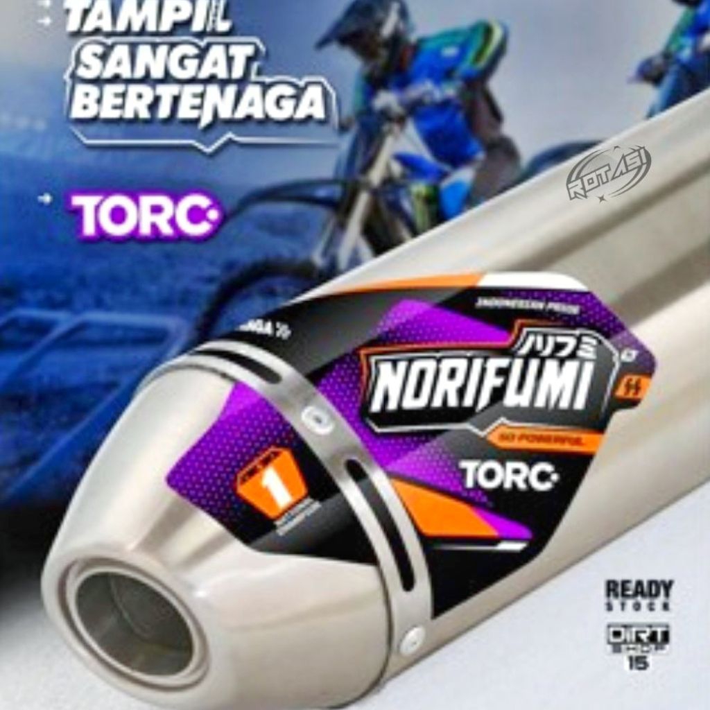 Knalpot Norifumi TORC NEW BORE UP Kompetisi Full Stainless Standard dan Bore Up PNP KLX 140 150/CRF 