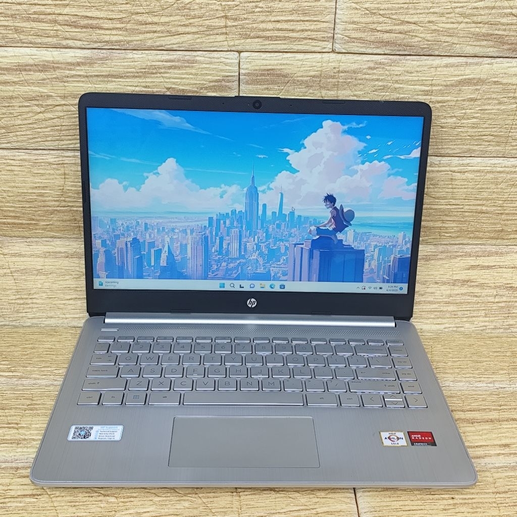 Laptop 2nd HP 14s-FQ0564AU AMD Athlon Gold 3150U Ram 4GB SSD 512GB HD