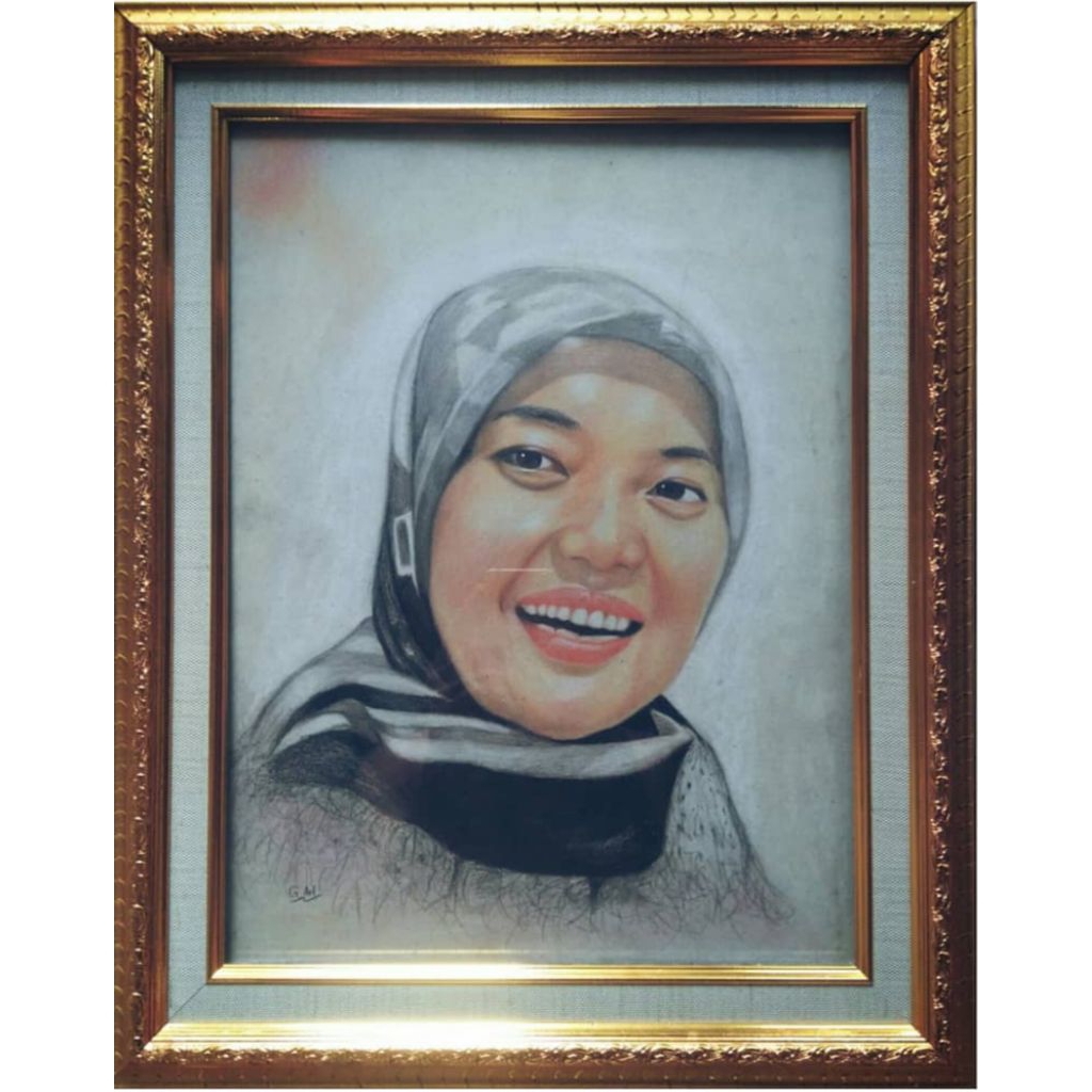 JASA LUKIS 1 WAJAH PAKAI PENSIL WARNA FABERCASTELL || PROMO