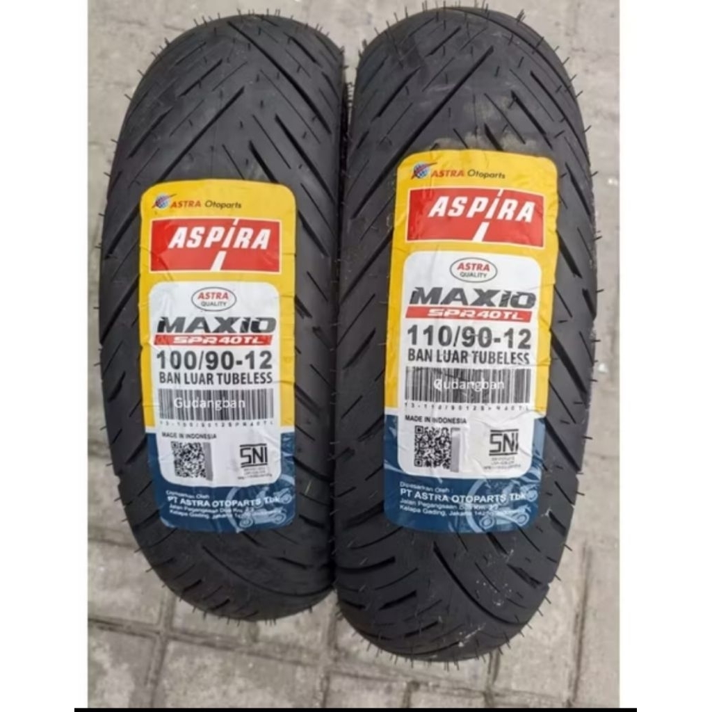 Aspira maxio ban tubles(Ring12) untuk motor scoopy