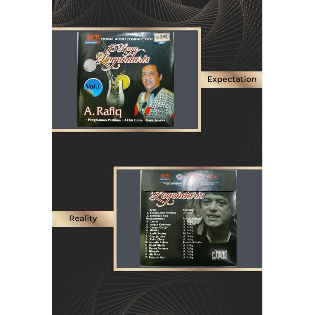 CD audio dangdut A rafiq
