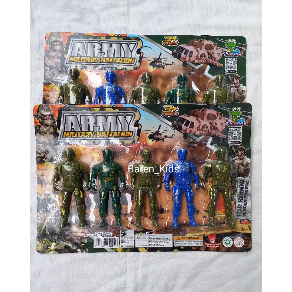 Mainan Robot Action Figure Tentara Militer / Military Soldier Isi 5 PCS Tentara Mainan Anak Figure /