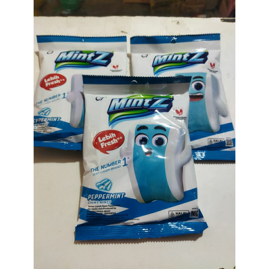 

min z permen lunak rasa peppermint 1 pack isi 50 pcs