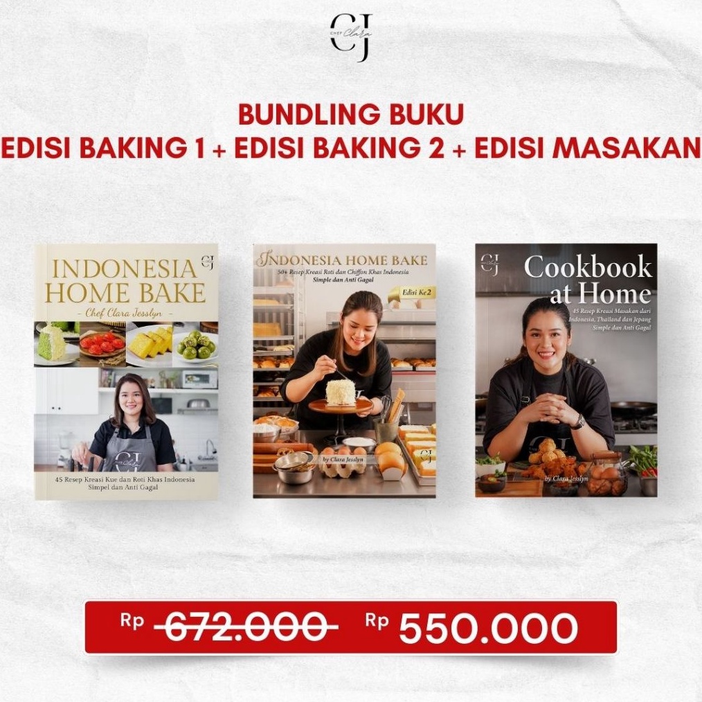 KODE X82X BUNDLING 3 BUKU BUKU BAKING 1  BUKU BAKING 2  BUKU MASAKAN