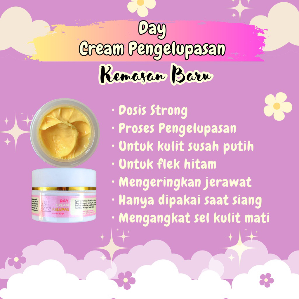 DAY CREAM PEMUTIH WAJAH STRONG PENGELUPASAN