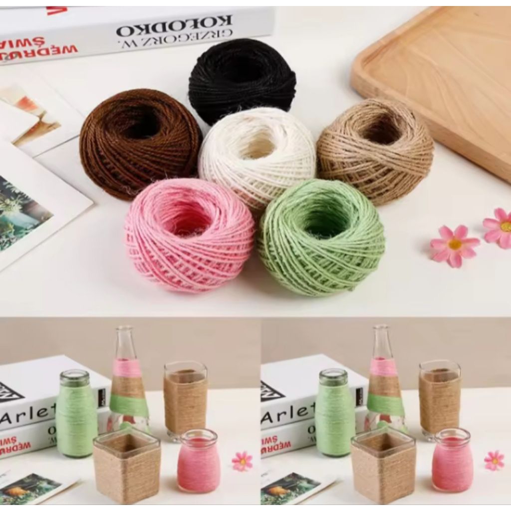 

Tali Rami / Tali Benang Goni Vintage / Hemp Rope Per Roll 50METER