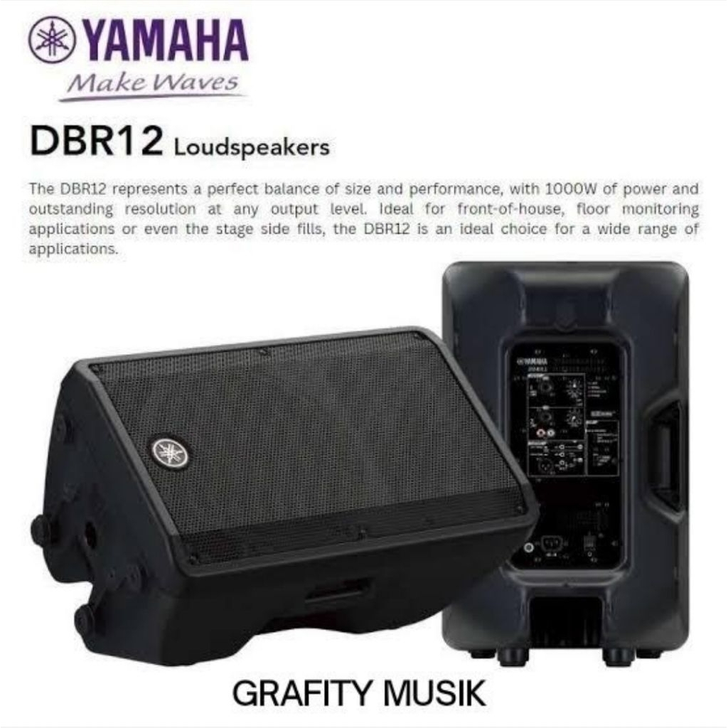 Speaker Aktif Yamaha DBR 12 Original Speaker Aktif 12 Inch Yamaha DBR12 ( jual sepasang/satu set )