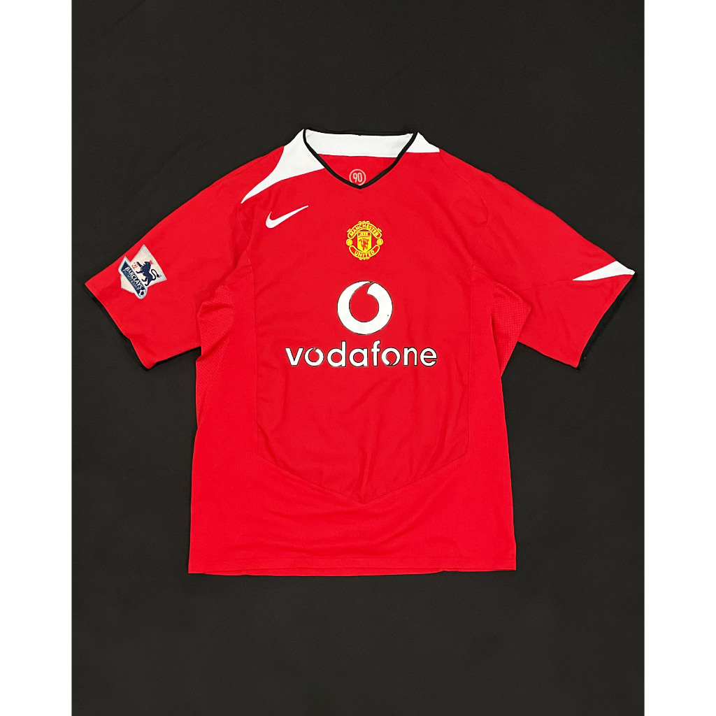 Original Nike Manchester United Home Kit 2004 2005 2006 Name set Nistelrooy Jersey Bola Vintage