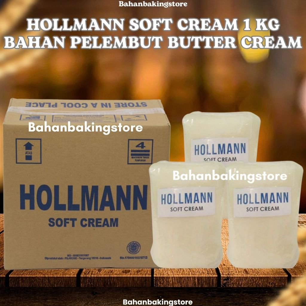 

HOLLMAN SOFT CREAM 1 KG BAHAN PELEMBUT BUTTER CREAM | LEMAK REROTI BAHAN CAMPURAN BUTTER CREAM