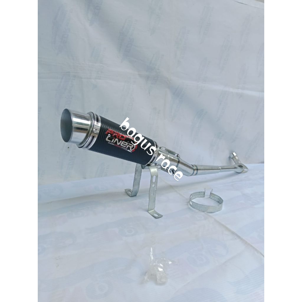 knalpot recing PRO LINER karbon untuk motor Revo karisma Supra Jupiter Vega shogun smas