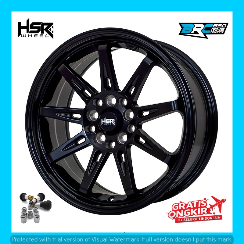 Velg mobil racing hsr tikala ring 16 cocok untuk luxio ertiga vw polo luxio dll