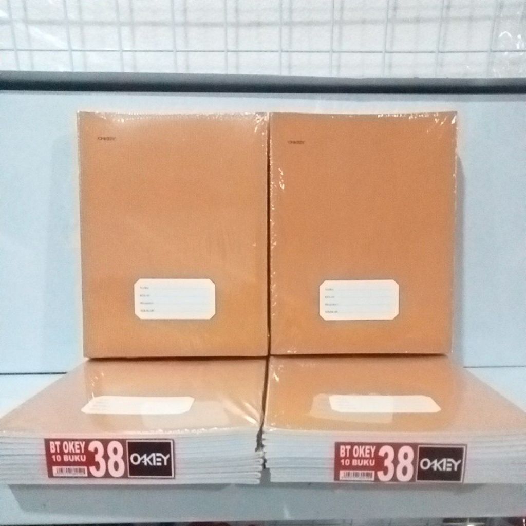 

1 Pak Buku Tulis Sampul Coklat 38 Lembar isi 10 Buku